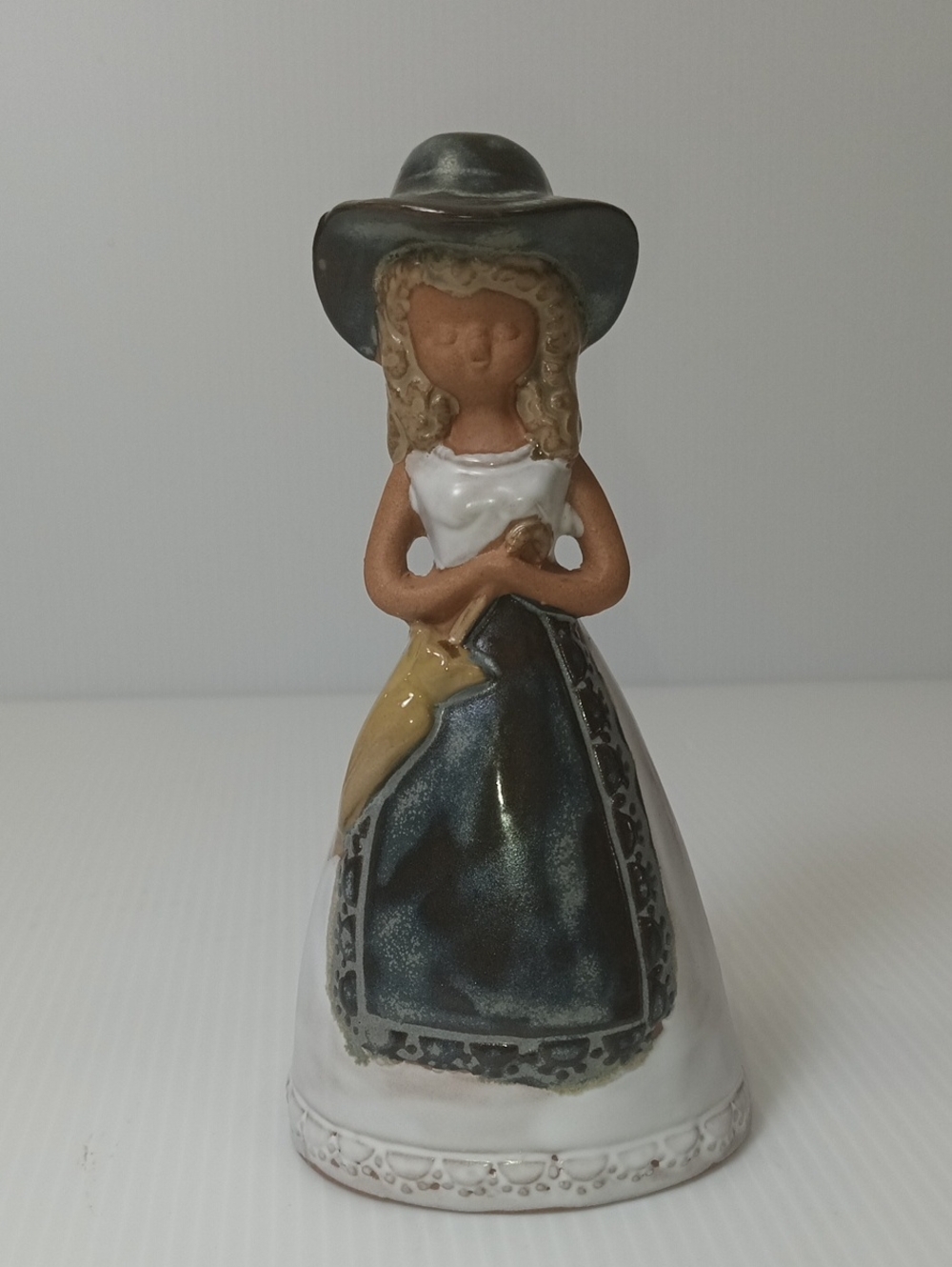 Vintage Lego Japan Ceramic Girl Bell